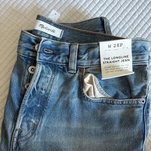 Madewell the Longkine straight Jean w 28P
